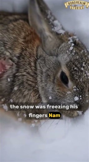 Jogger Finds a Rabbit Frozen in the Snow… What He Did Saved Its Life 🐰❄️