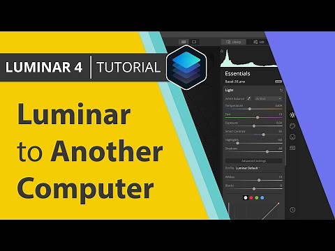How to move Luminar to another computer, PC, laptop, iMac or Macbook