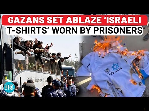 Israel Makes Palestinian Prisoners Wear 'Star Of David' T-Shirts, Gazans Set Them Ablaze On Release
