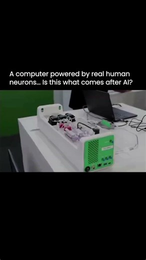 Human Brain Cells Powering a Computer? The Future After AI 🤯 #developer #coding #programming #ai