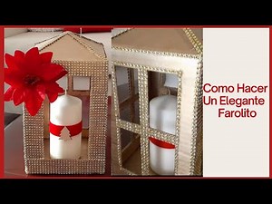 Como Hacer un Farol Navideño/ Diys super fácil con Reciclaje