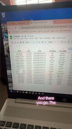 Convert Data to Tables in Google Sheets