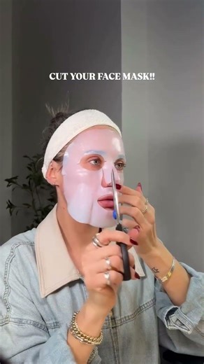 Mask Hack: Cut Your Sheet Mask for a Perfect Fit 💧
