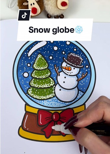 Color with Me: Snow Globe and Christmas Decor