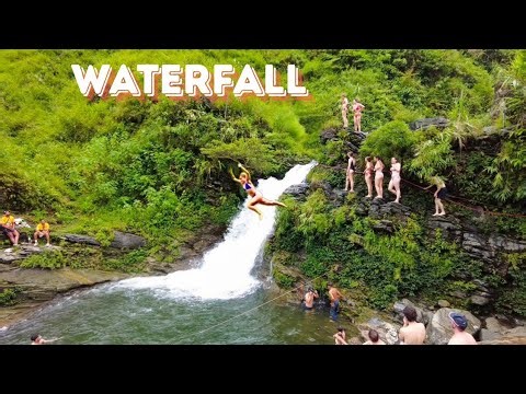 Exploring a Hidden Waterfall Where Everyone Comes to Swim