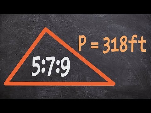 How to find the length of the sides of a triangle given a ratio