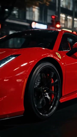 Ferrari Red Night Drive 🔥 | Cinematic 4K