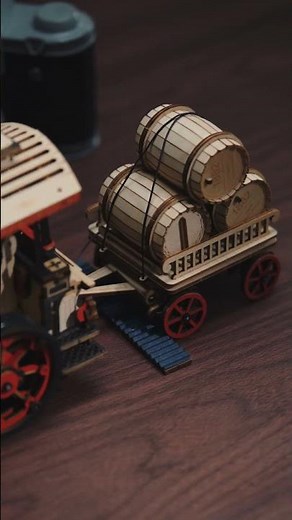 Full Steam Ahead with Steam Engine! ROKR Steam Engine Mechanical Wooden Puzzle