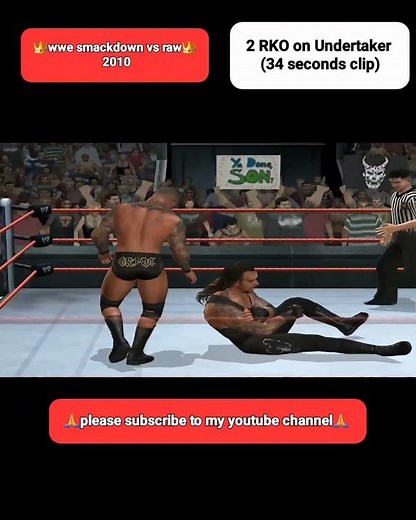 2 RKO Finishers on Undertaker | wwe smackdown vs raw 2010 gameplay