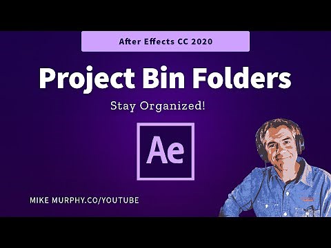 After Effects: How To Add Project Bin Folders (Organize Files)