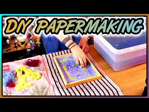 How To Make Homemade Paper | Paper Making Craft Kit Review