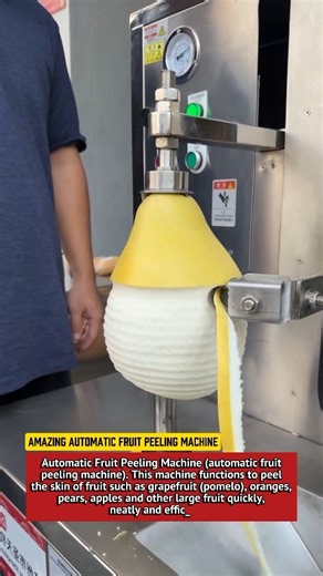Amazing Automatic Fruit Peeling Machine | Fast Pomelo & Citrus Peeler Technology.