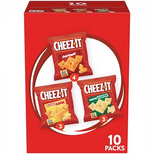 Cheez-It Variety Pack Baked Snack Crackers, Lunch Snacks, 10 Count