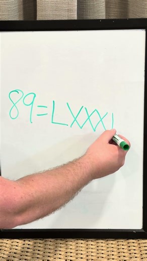 How to Write 89 in Roman Numerals