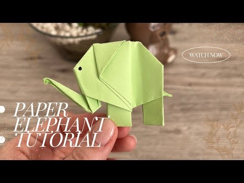 How to Make a Paper Elephant 🐘 | Easy Origami Tutorial