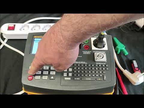 Kaltgeräteanschlussleitung Kabeltrommel Tischsteckdose Messen Prüfen Gerätetester Fluke 6500-2