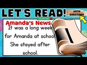 READING FOR GRADE 4, 5 AND 6 STORIES WITH COMPREHENSION CHECK AMANDA'S NEWS