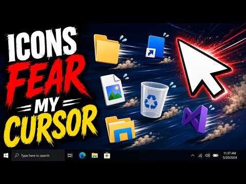 I Made My Desktop Icons Run Away From My Mouse