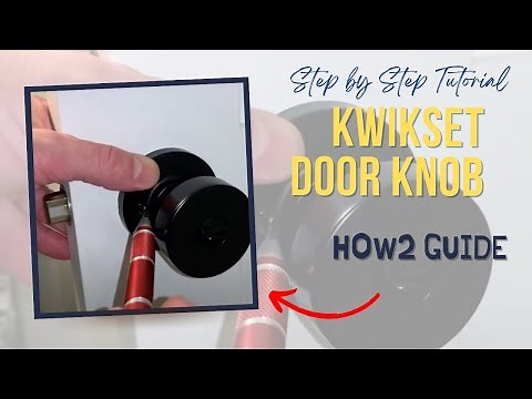 DIY Kwikset Interior Door Knob installation Tutorial | Door Edge Not Chiseled | Non Routered Door