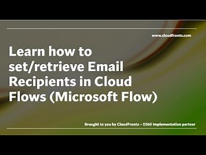 Learn how to set/retrieve Email Recipients in Cloud Flows | Microsoft Power Automate