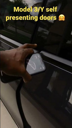 Tesla enabled “self presenting” doors on Model 3/Y with update 2022.36