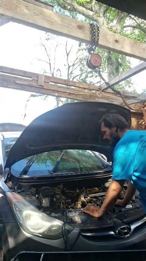 2013 hyundai elantra rebuild pt1 #automobile#diygarage#dragracing #mechaniclife#repair #diy#garage