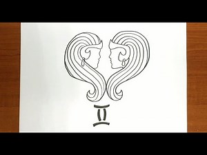 How To Draw ZODIAC GEMINI Step by Step