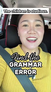 🔍Find the error ❌ #findtheerror #grammar #englishgrammar #noun #verb #learnenglish #speakenglish #learnenglishwithteacheraubrey #aubreybermudez #teacheraubrey #reels #fbreels #reelsviral | Learn English with Teacher Aubrey