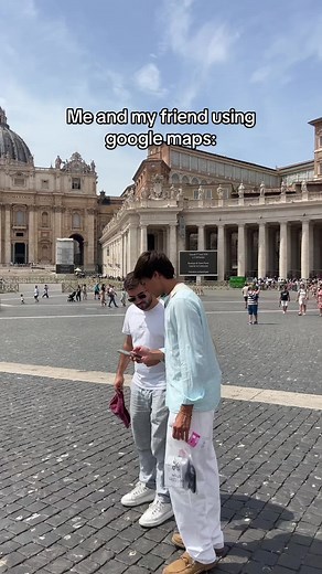 Exploring Vatican City with Friends on Google Maps