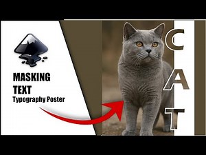 How to Mask Text in Inkscape | Typography Poster | Inkscape Tutorial