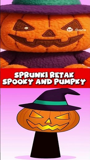 💯NEW💯 Incredibox Sprunki Retak SPOOKY AND PUMPKY BUT PLUSH TOY #sprunki #sprunk #shortssprunki