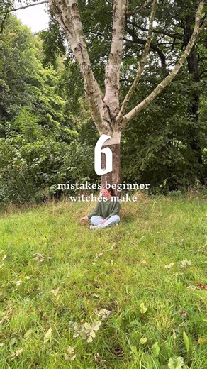 6 mistakes beginner witches make ✨🌙 1. Thinking there’s a “right” way: There really isn’t! Witchcraft isn’t a rulebook, it’s a relationship. If it feels true to you, it is true for you. 2. Buying everything before practicing: You don’t need a thousand crystals to be powerful. Your intention focus matter way more than any tool ever will. 3. Skipping protection & grounding: Jumping straight into spell work without protection is like leaving your front door wide open. Always anchor yourself first.