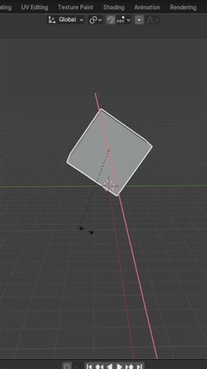 Rotate objects perfectly in Blender #blender3d #blender #blendertips #3ddesign #3dtutorial #shorts