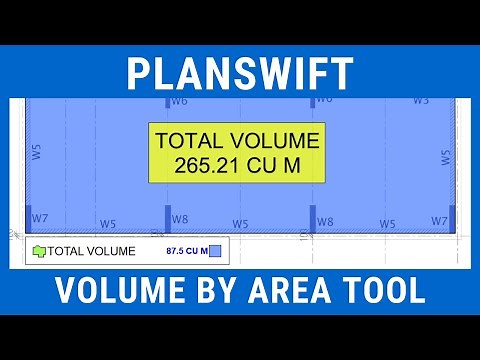 Planswift 10 | Volume by Area Tool | Template | Advanced Properties | Level 2