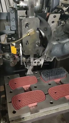 High-speed flocking machine, clothes brush, shoe brush, plastic brush making machine