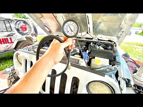 How to perform a compression test on a Jeep Wrangler JK 3.6