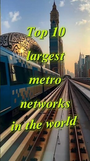 Top 10 largest metro networks in the world #top10 #metro #metrosystem #top10facts #china #india