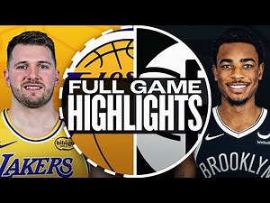 LAKERS at NETS | FULL GAME HIGHLIGHTS | March 10, 2025