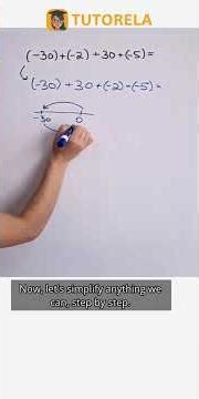Solving: (-30) + (-2) + 30 + (-5) Explained #Math #SignedNumbers(positiveAndNegative)