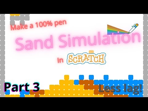 How to Make a (100% pen) Sand Simulation in Scratch! (Part 3: Make it fall!)