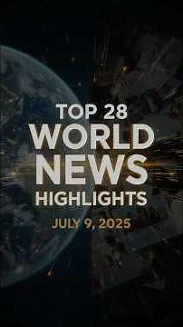 Top 28 World News Highlights for July 9, 2025!