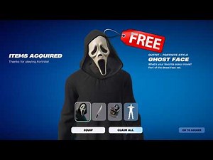 How to Get FREE GHOST FACE SKIN in Fortnite!