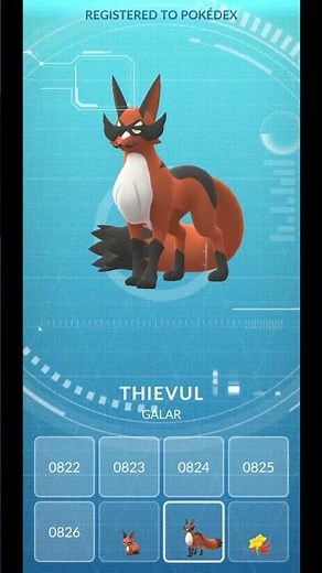 Evolving NICKIT to THIEVUL in Pokemon Go #pokemongo #pokemon