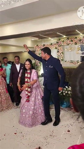 bride dance for her father #perugalla peddi reddy song #recption #trendingvideo