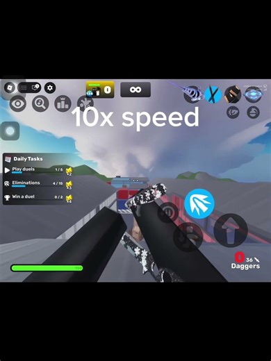 Daggers animation without any ammo #cool #rivals #roblox