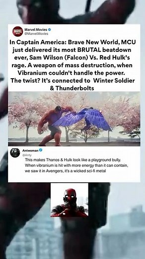 MCU just delivered its most BRUTAL beatdown ever, Sam Wilson (Falcon) Vs. Red Hulk | Brave New World