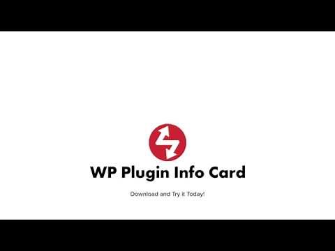 WP Plugin Info Card Tutorial
