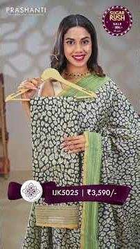 Chanderi Silk Cottons From Rs.3590/- | Sugar Rush Sale - Upto 30% OFF | Prashanti