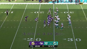 Brandon Jones' powerful hit stick stops Vikings pass catcher in his tracks
