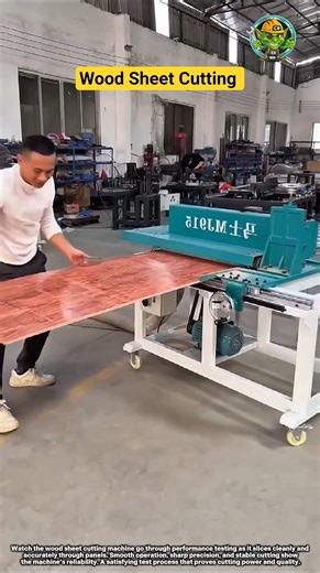 Wood Sheet Cutting Machine Testing in Action 🪵⚙️